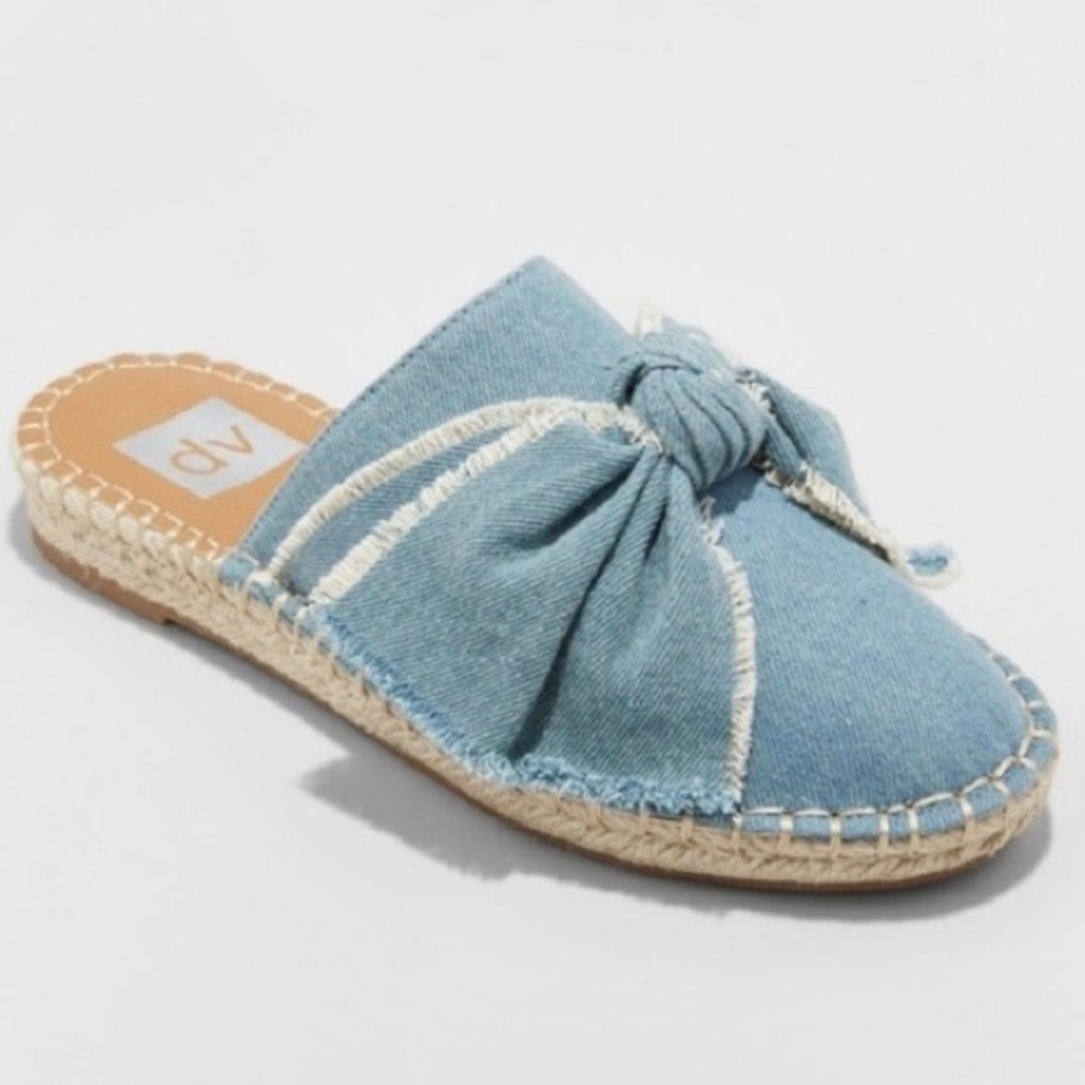 Dolce Vita denim bow mule